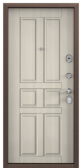 Дверь TOREX DELTA-M 10 Медный антик / Белый перламутр