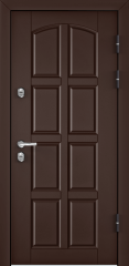 Дверь TOREX SNEGIR 45 RAL 8017 коричневый / Орех грецкий Орех грецкий