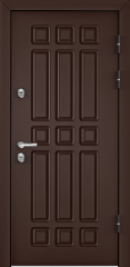 Дверь TOREX SNEGIR 60 RAL 8017 коричневый / Дуб мореный Дуб мореный