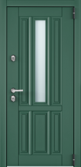 Дверь TOREX SNEGIR COTTAGE 01 Зеленый изумруд / Белый Белый