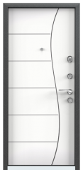 Дверь TOREX SUPER OMEGA 10 MAX Черный шелк / Белый Белый