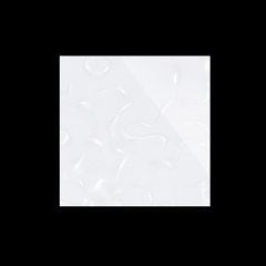 Гипсовая 3D панель Декор для SULTAN малый Smoggy белый 90х90мм, фацет 10мм 90x90x10 мм