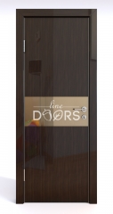 Дверь межкомнатная DO-501 Венге глянец/зеркало Бронза