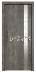 Дверь межкомнатная TL-DO-507 Серый кедр/Смола металлик