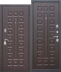 Входная металлическая дверь Ferroni 10 см МОНАРХ МДФ/МДФ Венге с МДФ панелями