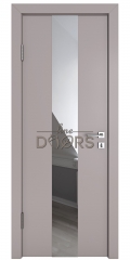ШИ дверь DO-610 Серый бархат/Зеркало